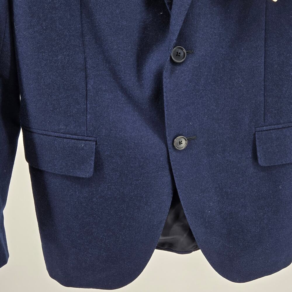 Caruso Mens Sport Coat Blazer Suit Jacket Blue Wool Size 48 7R - Picture 2 of 9